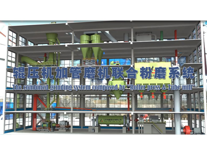 Комбинированная помольная система (валковый пресс + трубная мельница)